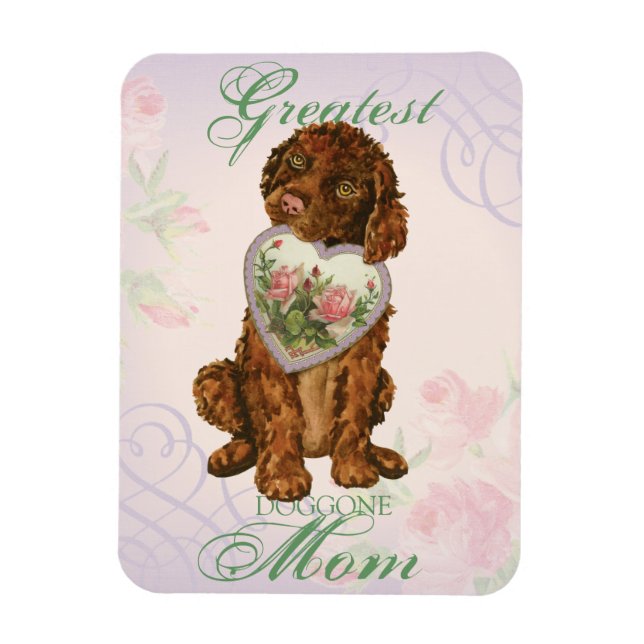 Irish Vatten Spansk Heart Mamma Magnet (Vertikal)