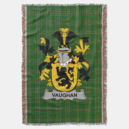 Irish Vaughan Jackar om Arm Family Crest Ireland Filt