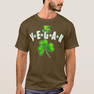 Irish Vegan St Patty Day Vegetarian St Patricks da T Shirt