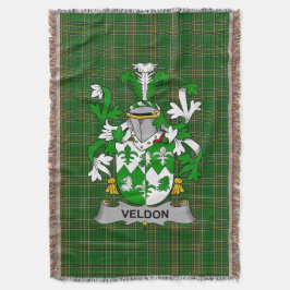 Irish Veldon Jackar om Arm Family Crest Ireland Filt