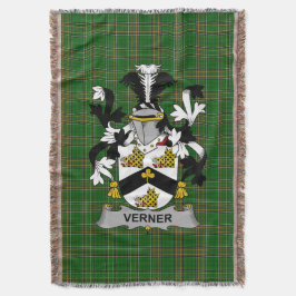 Irish Verner Jackar Arm Family Crest Ireland Filt