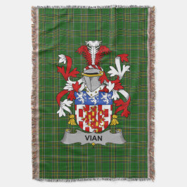 Irish Vian Jackar Arm Family Crest Ireland Filt