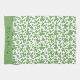Irish Vibe Home Mönster Kitchen Towels Klöver Kökshandduk