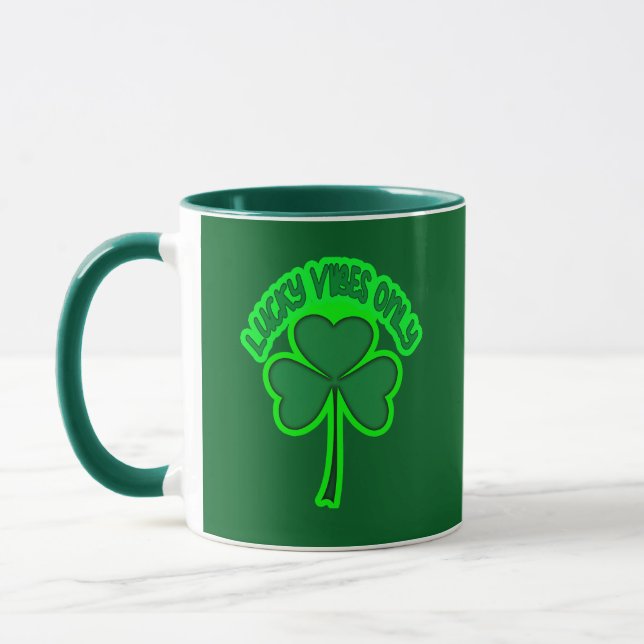 Irish Vibes St Patrick’s Day Shirt – caneca Mugg (Vänster)