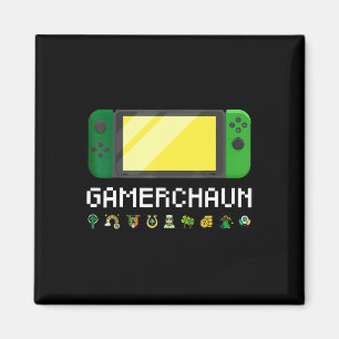 Irish Video Game Controller Leprechaun Boys St Pat Magnet