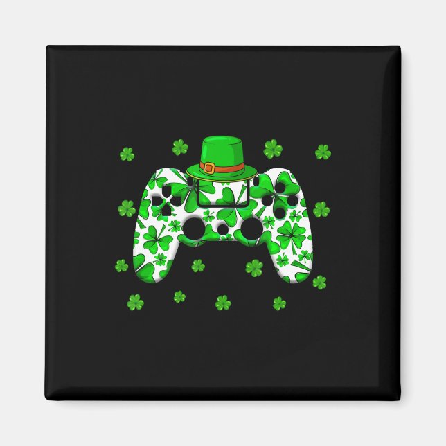 Irish Video Game Controller St patricks day Gamer Magnet (Framsidan)