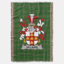 Irish Villiers Jackar om Arm Family Crest Ireland