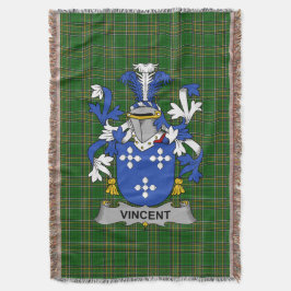 Irish Vincent Jackar Arm Family Crest Ireland Filt