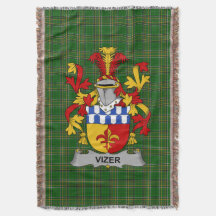 Irish Vizer Jackar om Arm Family Crest Ireland