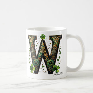 Irish W Monogram Coffee Mug Kaffemugg