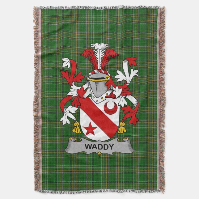 Irish Waddy Jackar av Arm Family Crest Ireland Filt (Framsidan Vertikal)