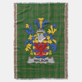 Irish Walron Jackar om Arm Family Crest Ireland Filt