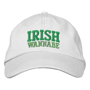 IRISH WANNABE EMBROIDERED BASEBALL CAP BRODERAD KEPS