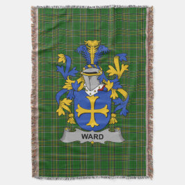 Irish Ward Jackar om Arm Family Crest Ireland Filt