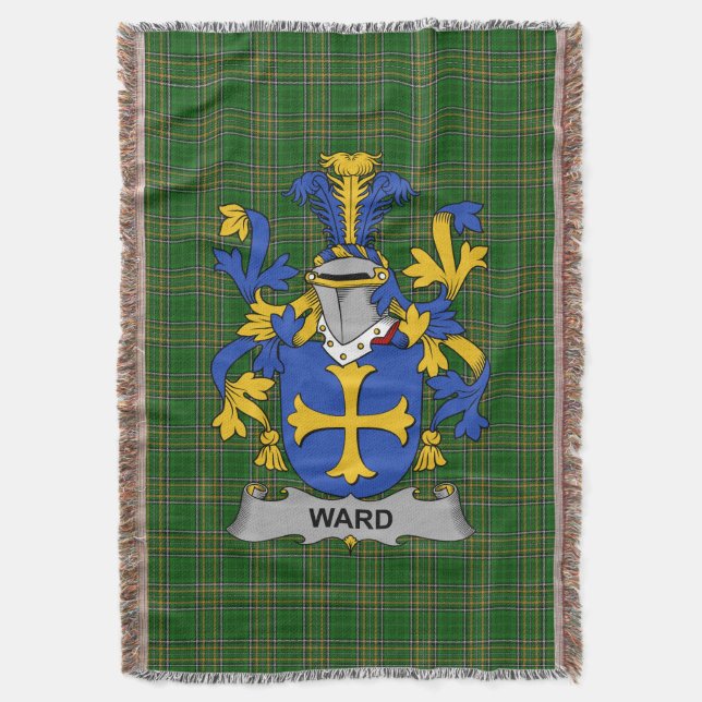 Irish Ward Jackar om Arm Family Crest Ireland Filt (Framsidan Vertikal)