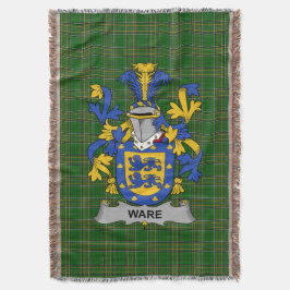 Irish Ware Jackar om Arm Family Crest Ireland Filt