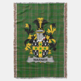 Irish Warner Jackar Arm Family Crest Ireland Filt