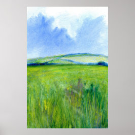 Irish Watercolor liggande Poster