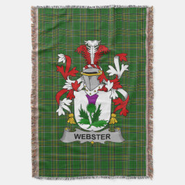 Irish Webster Jackar om Arm Family Crest Ireland Filt