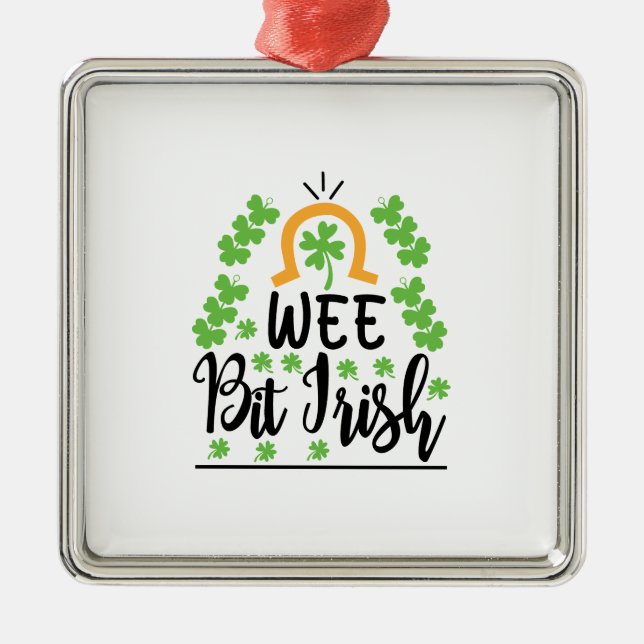 Irish Wee Bit Irish Julgransprydnad Metall (Framsidan)