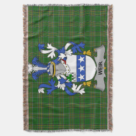 Irish Weir eller McWeir Jackar av Arm Family Crest Filt