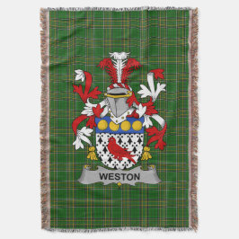 Irish Weston Jackar om Arm Family Crest Ireland Filt