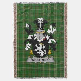 Irish Westropp Jackar om Arm Family Crest Ireland Filt