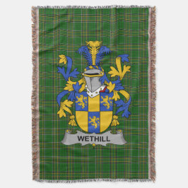 Irish Wethill Jackar om Arm Family Crest Ireland Filt