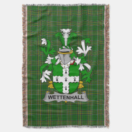 Irish Wettenhall Jackar av Arm Family Crest Irelan Filt