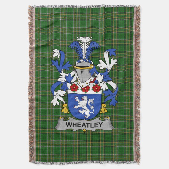 Irish Wheatley Jackar av Arm Family Crest Ireland Filt (Framsidan Vertikal)