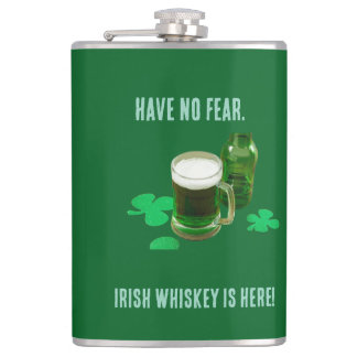 Irish Whiskey Is Here Vinyl Wrapped Flask Fickplunta
