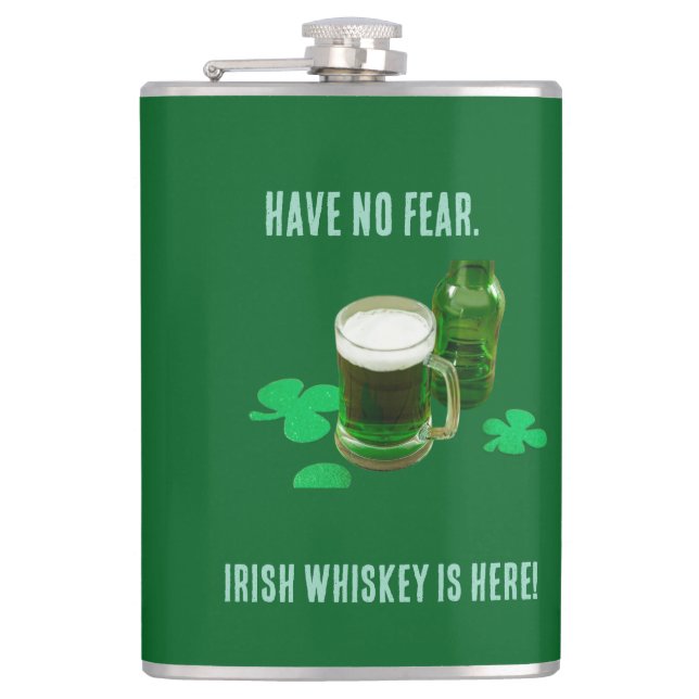 Irish Whiskey Is Here Vinyl Wrapped Flask Fickplunta (Framsidan)