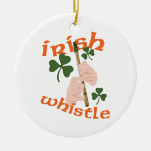 Irish Whistle Julgransprydnad Keramik