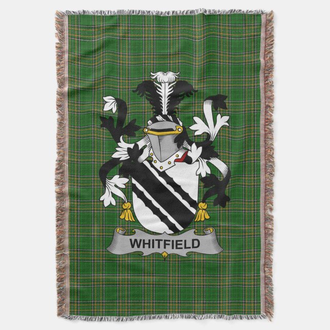 Irish Whitfield Jackar om Arm Family Crest Ireland Filt (Framsidan Vertikal)
