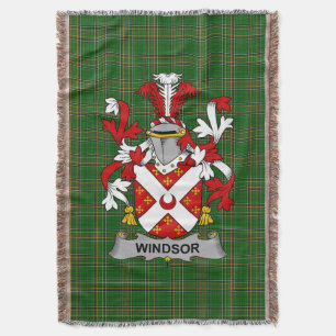 Irish Windsor Jackar om Arm Family Crest Ireland Filt