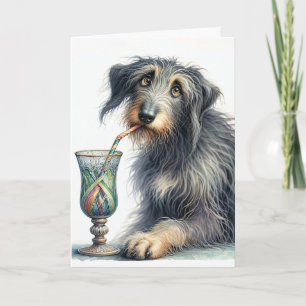 Irish Wolfhound Birthday Kort
