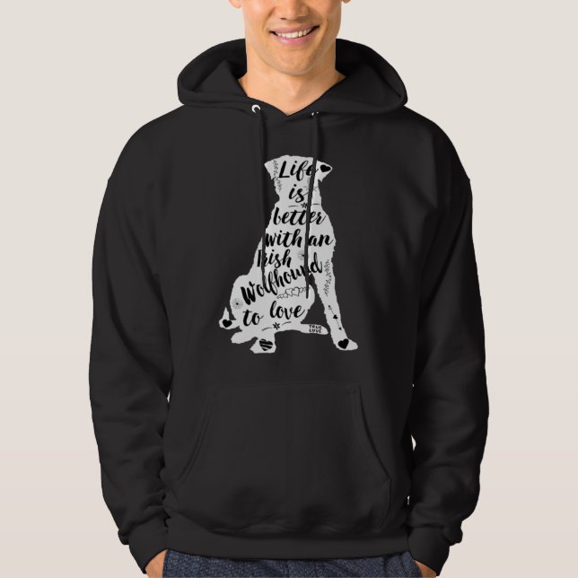Irish Wolfhound Dog for Irish Wolfhound Dog Hoodie (Framsida)