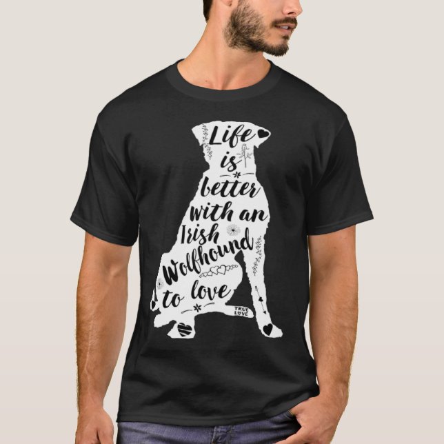 Irish Wolfhound Dog for Irish Wolfhound Dog T Shirt (Framsida)