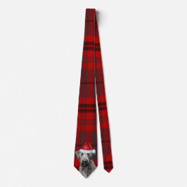 Irish Wolfhound Dog Red Plaid Christmas Slips