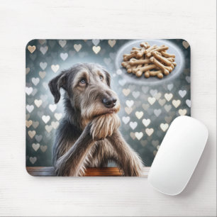 Irish Wolfhound drömmer om Bones Musmatta