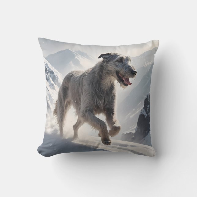 Irish Wolfhound Elegant Breed Dekorativ kudde (Framsida)