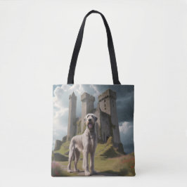 Irish Wolfhound Elegant Shoulder Tote Bag Tygkasse