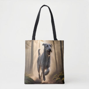 Irish Wolfhound Elegant Shoulder Tote Bag Tygkasse