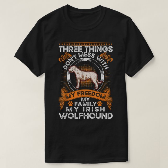 Irish Wolfhound Family Irish Wolfhound Irish Wolfh T Shirt (Design framsida)