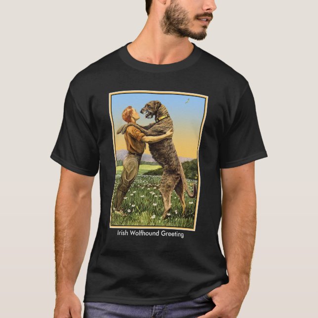 "Irish Wolfhound Hälsning" Tröja (Framsida)