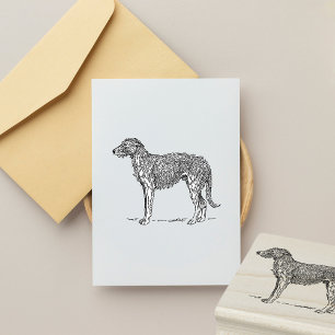 Irish Wolfhound Hund aveln Stämpel