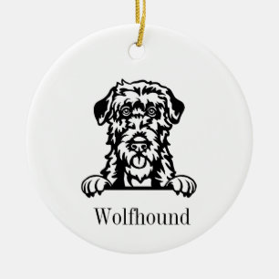 Irish Wolfhound hund ornament