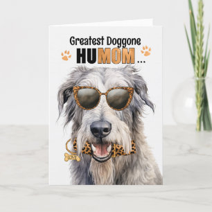 Irish Wolfhound Hund Underbarare HuMOM Mors dag Helgkort