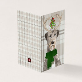 Irish Wolfhound i Antlers med en Earthy Play Kort