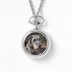 Irish Wolfhound Jag är inte förtjust, Necklace Wat Armbandsur